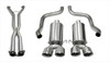 Corsa 2.5" Cat-Back Xtreme Dual Exhaust Polished 3.5" Tips 05-08 Corvette C6 Manual/A4 Auto Trans 6.0L/6.2L Stainless Steel