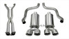 Corsa 2.5" Cat-Back Dual Rear Exit with Twin 4" Polished Pro-Series Tips