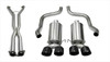 Corsa 2.5" Cat-Back Xtreme Dual Exhaust Black 3.5" Tips 05-08 Corvette C6 Manual/A4 Auto Trans 6.0L/6.2L Stainless Steel