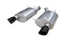 Corsa 3" Axle-Back Sport Dual Exhaust Black 4" Tips 11-12 Mustang Shelby GT500 5.4L Stainless Steel