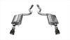 Corsa 3" Axle-Back Touring Dual Exhaust Black 4.5" Tips 15-17 Mustang GT Fastback 5.0L Stainless Steel