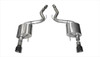 Corsa 3" Axle-Back Sport Dual Exhaust Black 4.5" Tips 15-17 Mustang GT Fastback 5.0L Stainless Steel