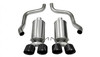 Corsa 2.5" Axle-Back Xtreme Dual Exhaust Black 3.5" Tips 09-13 Corvette 6.2L Stainless Steel