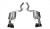 Corsa 3" Axle-Back Sport Dual Exhaust Black 4" Tips 15-Present Mustang GT Fastback 5.0L (Fits 18-Pres Non-Valve, Premium Pkg Only, Requires Roush Rear Valance Mods) Stainless Steel