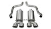 Corsa Corvette 2.5" Axle-Back Dual Rear Exit with Twin 4.5" Polished Pro-Series Tips Xtreme Sound 05-07 Corvette 6.0 Liter