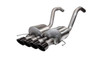 Corsa Corvette 2.75" Axle-Back w Dual Mode NPP Dual Rear Exit with Quad 4.5" Black Pro-Series Tips Corsa