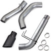 Banks Power Monster Exhaust System for 19-24 Ram 3500 6.7L Cummins Mega Cab Short Bed (DRW) Cerakote Black Tip