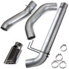 Banks Power Monster Exhaust System for 19-24 Ram 3500 6.7L Cummins Crew Cab Long Bed (DRW) Chrome-Plated Stainless Tip