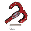 Gen-Y Hulk 2.0 16K Tow Hook 2in Shank w/GH-099 Pin/GH-011 Clip - Black/Red
