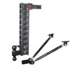 Gen-Y Mega Duty 2in Shank 22.5in Drop 10K Hitch w/Dual-Ball/Pintle Lock/Stabilizer Kit