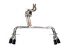 AWE Track Edition Exhaust for Audi B8 S4 3.0T - Diamond Black Tips (102mm)