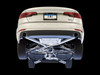 AWE Track Edition Exhaust for B9 A4, Dual Outlet - Chrome Silver Tips (includes DP)