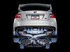 AWE Touring Edition Exhaust for VA STI / GV WRX / GV STI Sedan - Diamond Black Quad Tips (102mm)