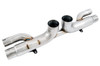 AWE Center Muffler Delete for Porsche 991.1 / 991.2 GT3 / RS - Diamond Black Tips