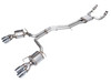 AWE Touring Edition Exhaust for C8 S6/S7 - Chrome Silver Quad Tips