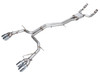 AWE Track Edition Exhaust for Audi C8 S6/S7 - Chrome Silver Tips