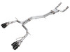 AWE Track Edition Exhaust for Audi C8 S6/S7 - Diamond Black Tips