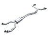 AWE Track Edition Exhaust for Audi C8 S6/S7 - Diamond Black Tips