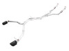 AWE Track Edition Exhaust for Audi B9.5 RS 5 Coupe - Non-Resonated - Diamond Black RS-style Tips