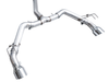 AWE Track Edition Exhaust for FE1 Civic Si/DE4 Acura Integra - Dual Chrome Silver Tips