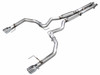 AWE Track Edition Exhaust for S650 Mustang GT Fastback - Dual Chrome Silver Tips