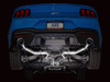 AWE Track Edition Exhaust for S650 Mustang GT Fastback - Dual Chrome Silver Tips