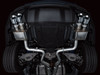 AWE SwitchPath™ Exhaust for S650 Mustang GT Fastback - Quad Chrome Silver Tips
