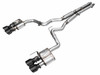 AWE SwitchPath™ Exhaust for S650 Mustang GT Fastback - Quad Diamond Black Tips