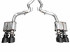 AWE SwitchPath™ Exhaust for S650 Mustang GT Fastback - Quad Diamond Black Tips
