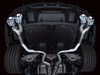 AWE Track Edition Exhaust for S650 Mustang Dark Horse - Quad Chrome Silver Tips