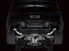 AWE Track Edition Exhaust for S650 Mustang Dark Horse - Quad Diamond Black Tips