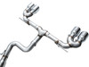 AWE Track Edition Exhaust for Volkswagen MK8 Golf R - Chrome Silver Tips