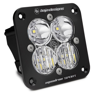 Baja Designs Flush Mount Led Light Pod Black Squadron Sport 551003