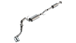 BORLA Cat-Back ExhaustF-150 2021 2.7L/3.5L Extended Cab, Standard Bed / Crew Cab, Short Bed 4" TOURING DUAL SIDE EXIT CHROME TIPS