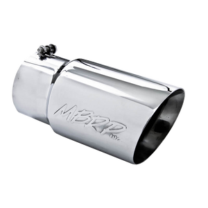 MBRP Tip, 6" O.D. Dual Wall Angled 5" inlet 12" length, T304