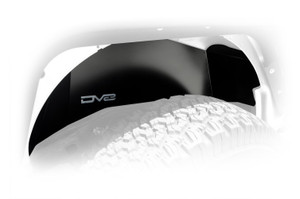 DV8 Offroad Jeep JK Inner Fender Rear Black 07-18 Wrangler JK Aluminum