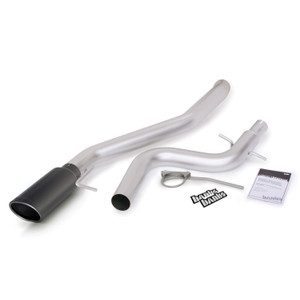 Banks Motorhome Monster Exhaust System Single Exit Black Tip 09-10 VW Volkswagen Jetta 2.0L TDI