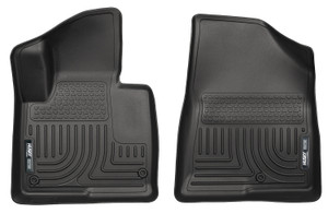 Husky Floor Liners Front 13-15 Hyundai Santa Fe Sport WeatherBeater-Black