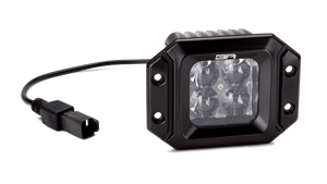 Body Armor 4x4 LED CUBE LIGHTS FLUSH MOUNT (PAIR), SPOT BEAM, WITH WIRING HARNESS