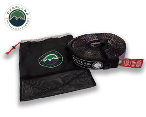 Overland Tow Strap 20,000 lb. 2" x 30' Gray w/ Black Ends & Storage Bag