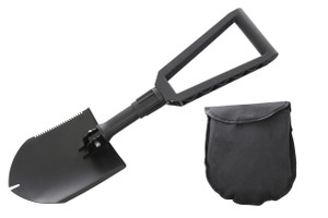 Overland Multi Functional Military Style Utility Shovel w/ Nylon Carrying Case