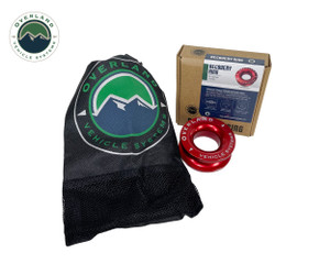 Overland Recovery Ring 2.5" 10,000 lb. Red w/ Storage Bag