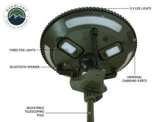 Overland UFO Solar Light  Pods & Speaker
