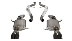 Corsa 2.5" Cat-Back Sport Dual Rear Exhaust 3" Black Tips 08-12 BMW M3 E92 Coupe/Convertible Stainless Steel