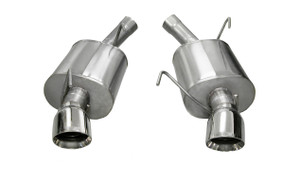 Corsa 2.5" Axle-Back Sport Dual Exhaust Polished 4" Tips 05-10 Mustang GT 4.6L/Shelby GT500 5.4L Stainless Steel