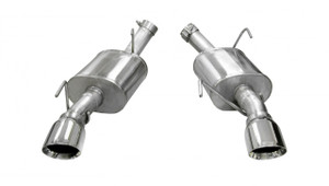 Corsa 2.5" Axle-Back Xtreme Dual Exhaust Polished 4" Tips 05-10 Mustang GT 4.6L/Shelby GT500 5.4L Stainless Steel