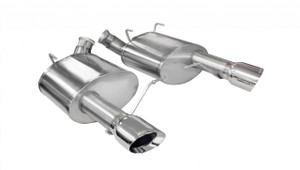 Corsa 3" Axle-Back Xtreme Dual Exhaust Polished 4" Tips 11-14 Mustang GT/11-13 Boss 302 5.0L Stainless Steel