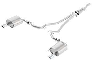 Borla ATAK Cat-Back Exhaust System 2015-2023 Ford Mustang 2.3L 4 Cyl. EcoBoost Auto/Man Trans Rear Wheel Drive 2 Door EXCEPT Convertible & Active Exhaust Systems (4 tips) - 140585