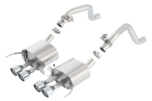 Borla S-Type Axle-Back Exhaust System 2014-2019 Chevrolet Corvette (C7) 6.2L V8 Auto/Man Trans Rear Wheel Drive 2 Door w/ AFM Valves w/OUT NPP Valves. EXCEPT Gr& Sport w/ Manual Trans - 11877