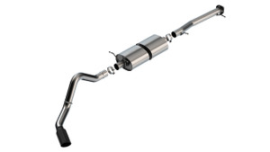 Borla S-Type Cat-Back Exhaust System 2020-2023 Chevy Silverado 2500/ 3500/ GMC Sierra 2500/ 3500 6.6L V8 EXC. Diesel AT 2 & 4WD 4 Dr. Crew Cab W/Std. Bed 158.9" WB EXC. Dual Rear Wheels. Add Ext. Pipe 60713 Crew Cab W/Long Bed 172" WB - 140833BC